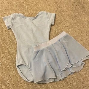 Baby Blue Eurotard Leotard & Skirt